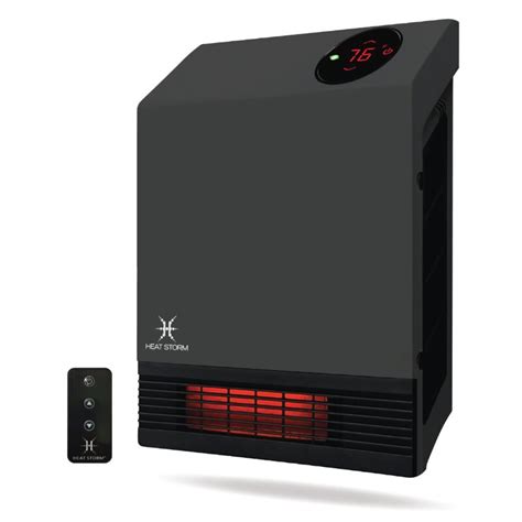 heat storm deluxe  watt electric infrared wall mounted heater reviews wayfair