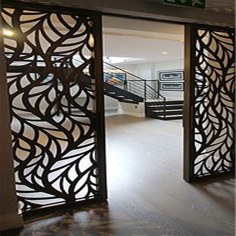 custom metal perforated panels sliding door decorative panel partition