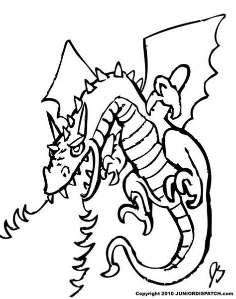 coloring pages  fire breathing dragons