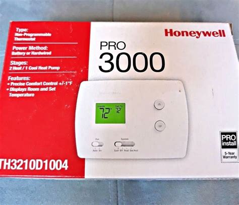 set honeywell thermostat pro series