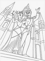 Coloring Pages Disney Princess Castle Frozen Elsa Tiana Frog Color Printable Book Movie Ice Princesses Drawing Coloriage Template Print Kids sketch template