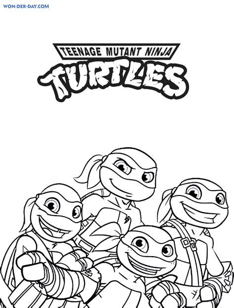 teenage mutant ninja turtles coloring pages  daycom