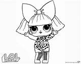Lol Coloring Diva Pages Surprise Doll Printable Bettercoloring Colorings Getdrawings sketch template