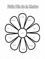 Spanish Coloring Pages Dia Color Mothers Colors Worksheet Mother Happy Feliz Madres Worksheets Las Kids Preschool French Printable Madre La sketch template