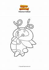 Pokemon Volbeat Ausmalbild Enton Pikachu Gigamax Supercolored sketch template