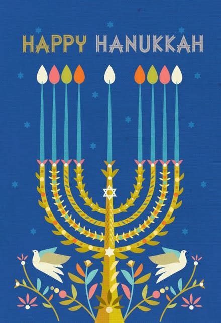happy hanukkah cards printable