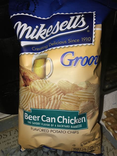 mikesells groovy beer  chicken flavored potato chips