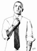 Eminem Shady Sketches Hop Hip Rap Mathers Marshall Getcolorings sketch template
