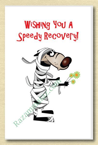 Speedy Recovery Greeting Card Recovery Greeting Cards Get Well Cards
