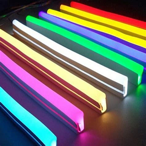 flexible led strip neon tape soft rope light silicone rubber tube outdoor lights ebay