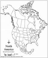 North America Blank Map Printable States Outline Maps Coloring Pdf Central Worksheet Pages Drawing Canada American South Kids Lib Msu sketch template