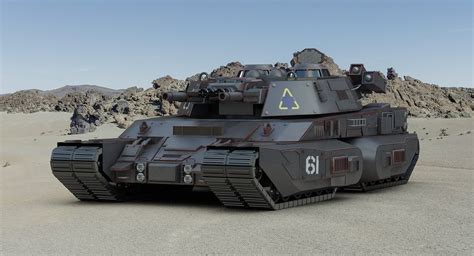 concept futuristic heavy tank