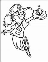Softball Printable Coloring Pages Getdrawings sketch template