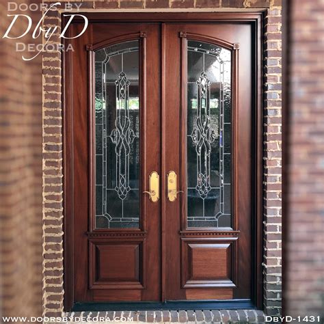 custom estate double doors  glass wood entry doors  decora