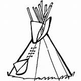 Tipi Indianer Malvorlage Ausmalbilder Kinder Ausmalen Malvorlagen Indianerzelt Cowboy Kostenlose Westen Familie Wilder Bogen Pfeil sketch template