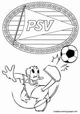 Kleurplaat Psv Kleurplaten Donald Voetbal Groningen Eredivisie Uitprinten Afgedrukt Voetbalclub sketch template