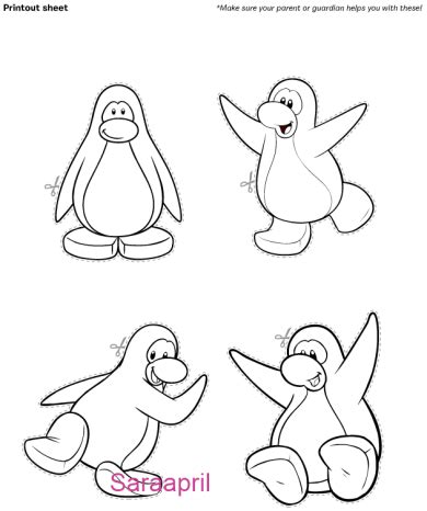 penguin cut  template education pinterest penguins fun