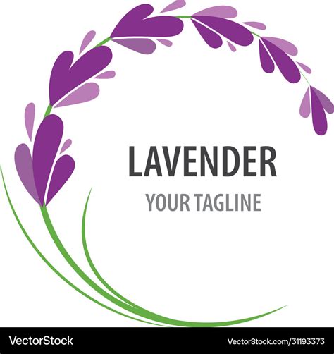 lavender logo royalty  vector image vectorstock