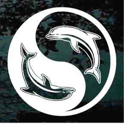 Dolphin Yin Yang Car Decals And Window Stickers Decal Junky