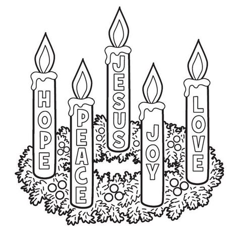 advent wreath coloring page google search advent coloring
