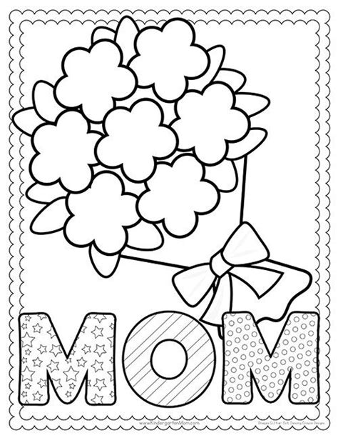 mothers day printables kindergarten mom mothers day coloring pages