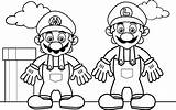 Coloring Pages Mario Games Super Kids Printable Sheets Luigi sketch template