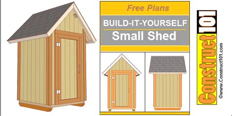 small garden shed plans  gable shed construct