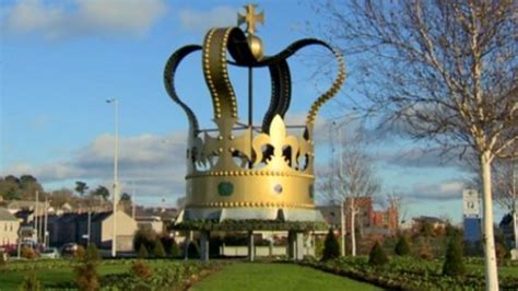 larne roundabout jubilee crown  stay   years bbc news