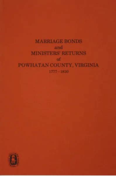 Marriage Bonds And Ministers Returns Of Powhatan County Virginia 177