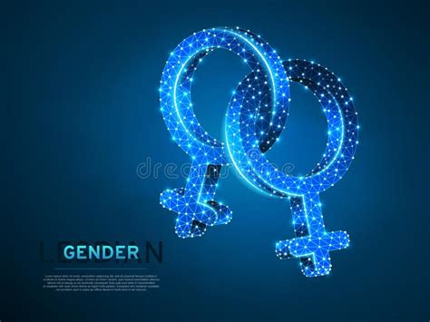 female lesbian gender symbols interlocking illustr stock vector illustration of venus