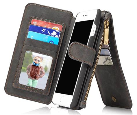 caseme iphone   detachable    multifunctional wallet case black