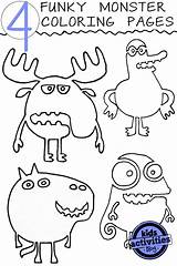 Crazy Coloring Color Pages Creatures Monster Template Kids Funky Kidsactivitiesblog Cool sketch template