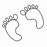Coloring Pages Footprints Popular sketch template