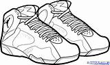 Lebron James Drawing Dunk Shoes Clipartmag Coloring Pages sketch template