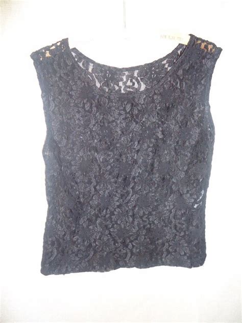 sheer black lace vintage 1990 s camisole risque by