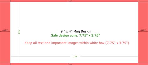 printable  oz mug sublimation template size printable templates