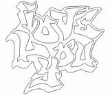 Coloring Graffiti Pages Template Popular Coloringhome sketch template