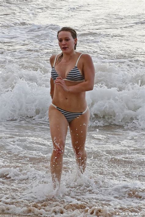 Hilary Duff Wearing A Bikini On The Beach In Hawaii Pictures Popsugar