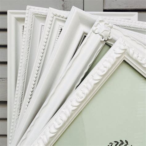 white picture frames set custom ornate picture frames