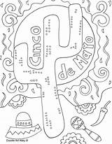 Coloring Pages Mayo Cinco Mariachi Doodle Printable Band Alley Sheets Worksheets Spanish Getdrawings Choose Board Activities sketch template