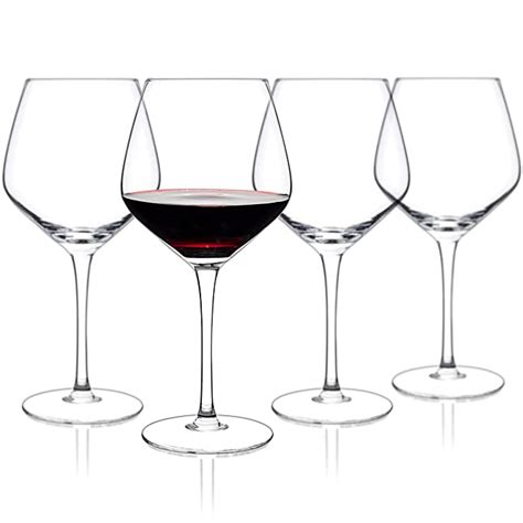 Luxbe Crystal Wine Glasses Set Of 4 600ml Large