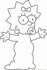 Marge Dessiner Maggie Simpsons Faciles Simsone Lesgribouillagesdenico sketch template