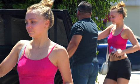 Lily Rose Depp Flaunts Her Toned Legs And Midriff In Crop