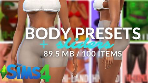 Sims 4 Cas Body Presets 14 Images Ms Mary Sims Male Presets Set Nose
