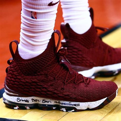 king james debuts nike lebron  burgundy pe   blowout loss