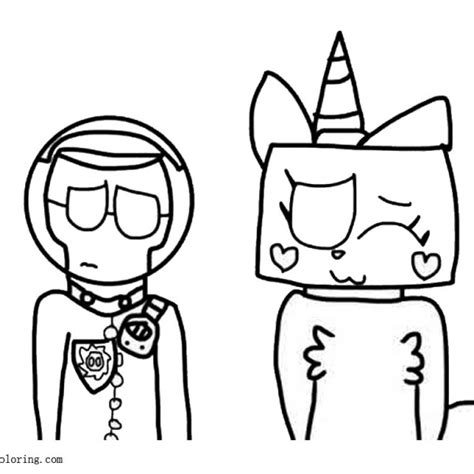 unikitty coloring pages puppycorn  printable coloring pages