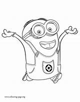 Coloring Minion Minions Pages Dave Printable Colouring Funny Movie Beautiful Intelligent Fun Sheet Sheets Disney Mario Color Visit Popular sketch template