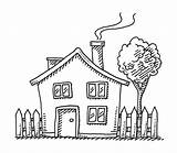 House Small Vector Drawing Cartoon Clip Little Illustrations sketch template