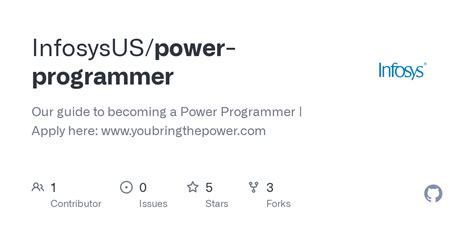 github infosysuspower programmer  guide    power programmer apply  www