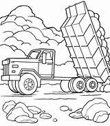 Coloring Pages Driver Truck Getcolorings Excavator sketch template